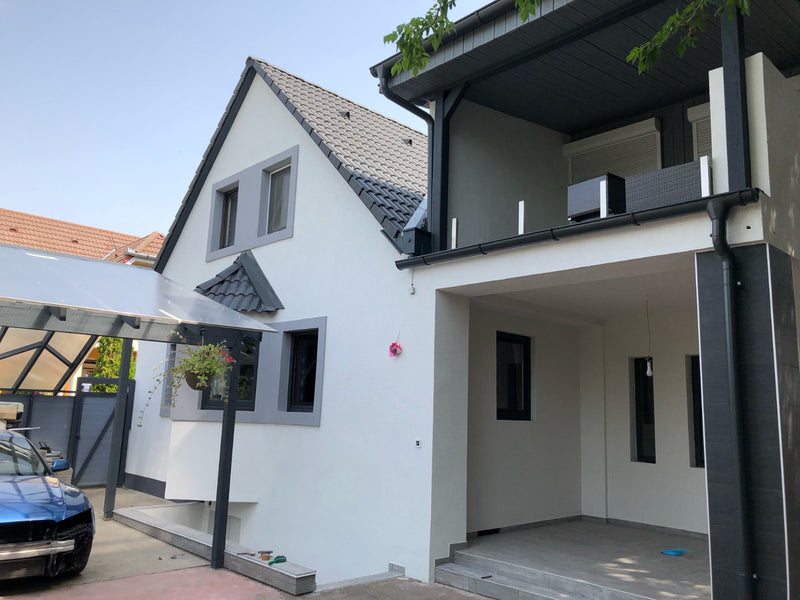 Caoutchouc liquide appliqué sur une toiture plate