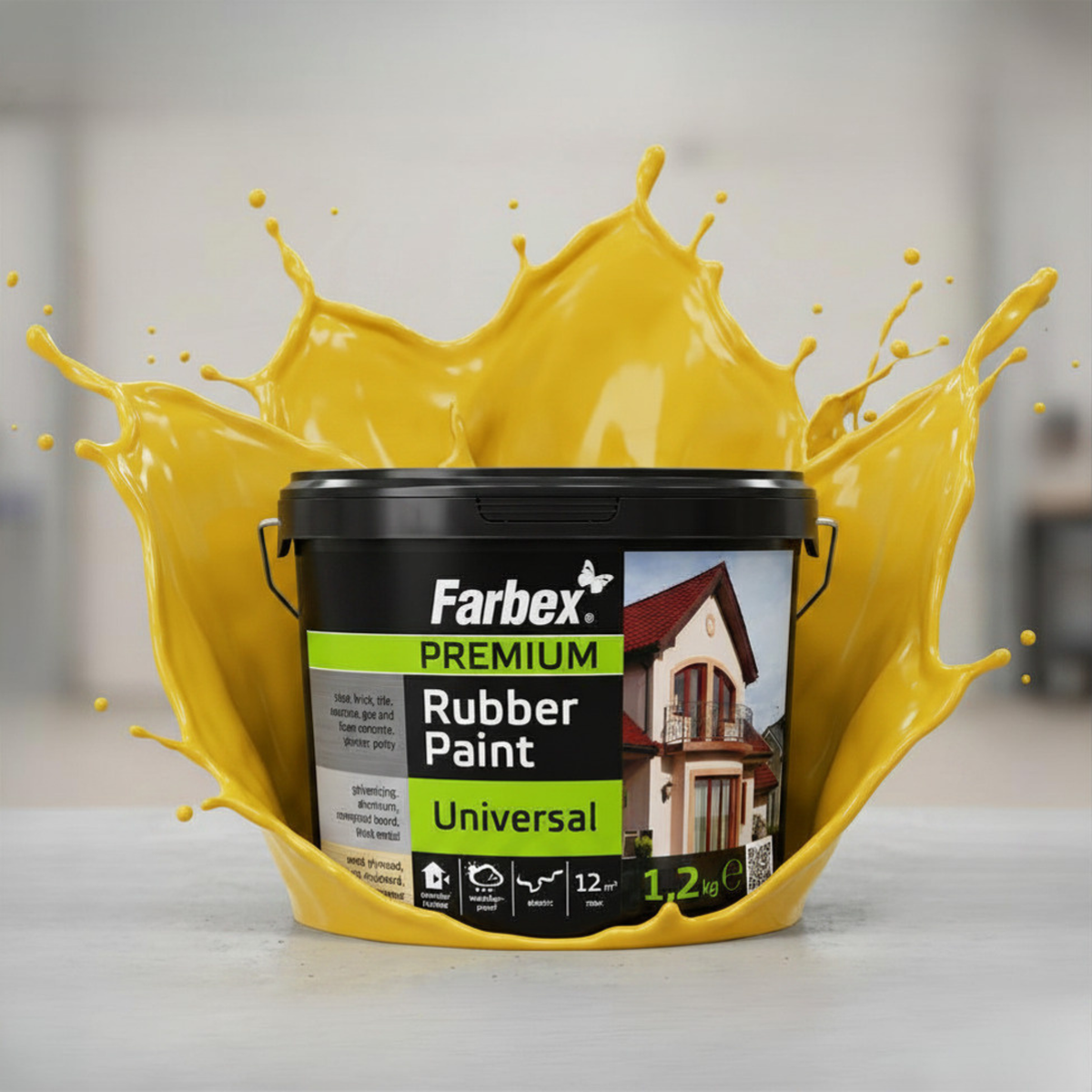 Caoutchouc liquide jaune – seau de 1,2 kg