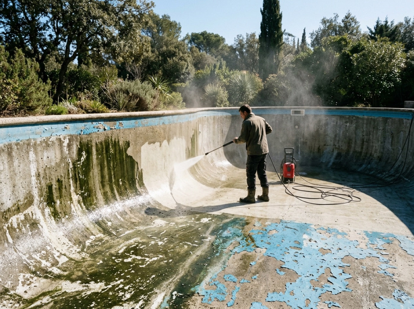 Vidanger et nettoyer la piscine